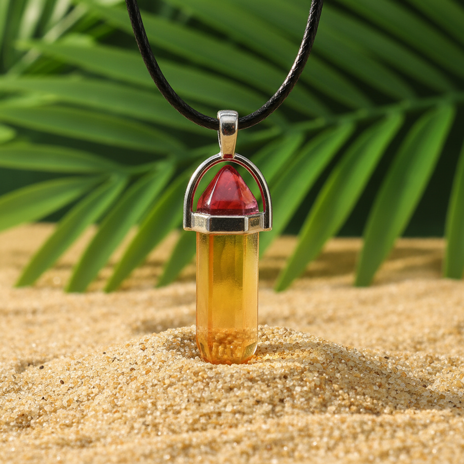Pendant 1 Redo - Red/Crimson → Yellow → Orange