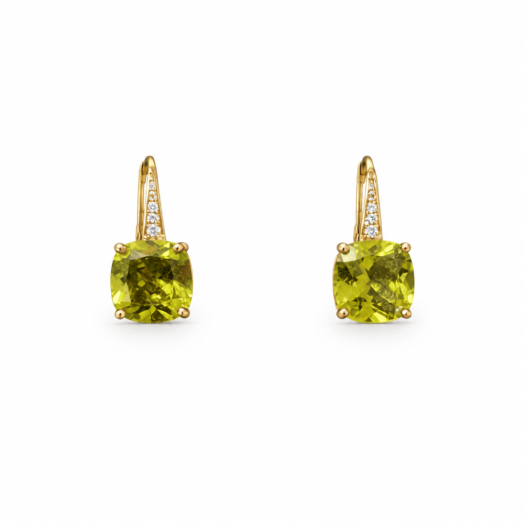 Peridot earrings, image 1