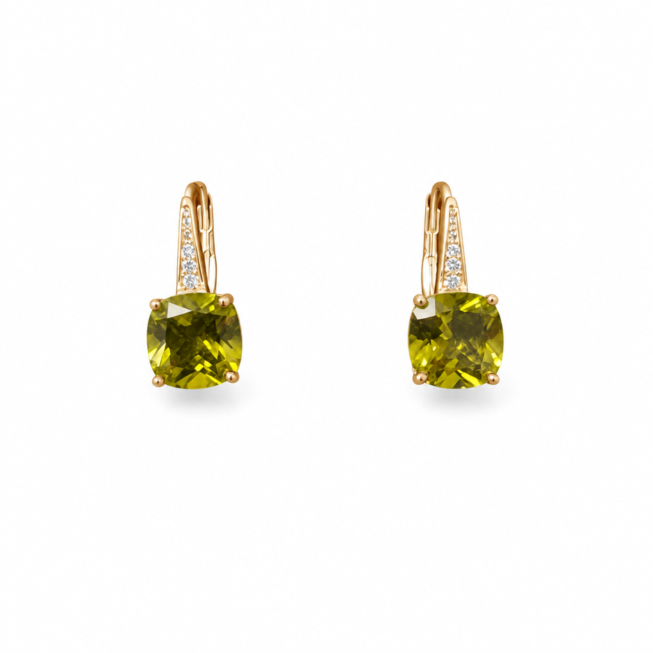 Peridot earrings, image 4