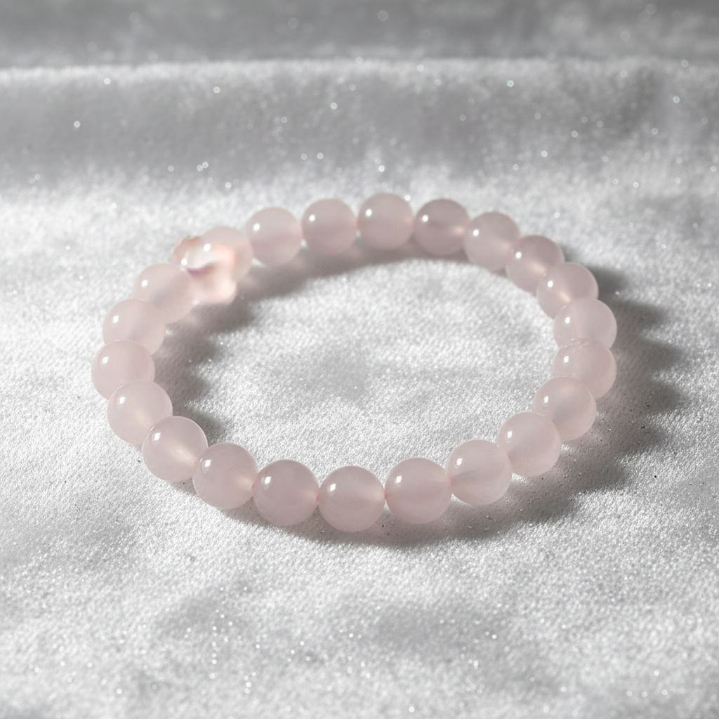 Pink Crystal Bracelet - Angled