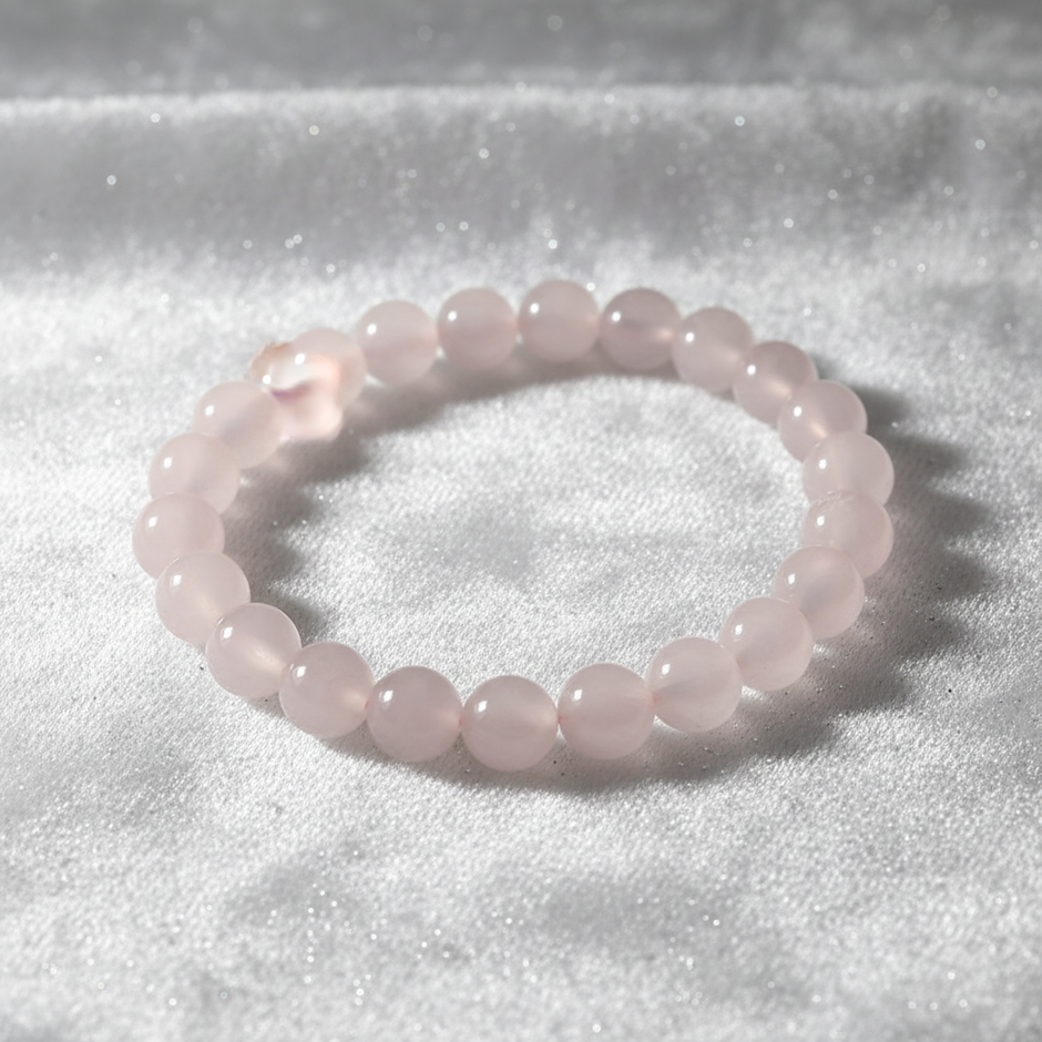 Pink Crystal Bracelet - Angled