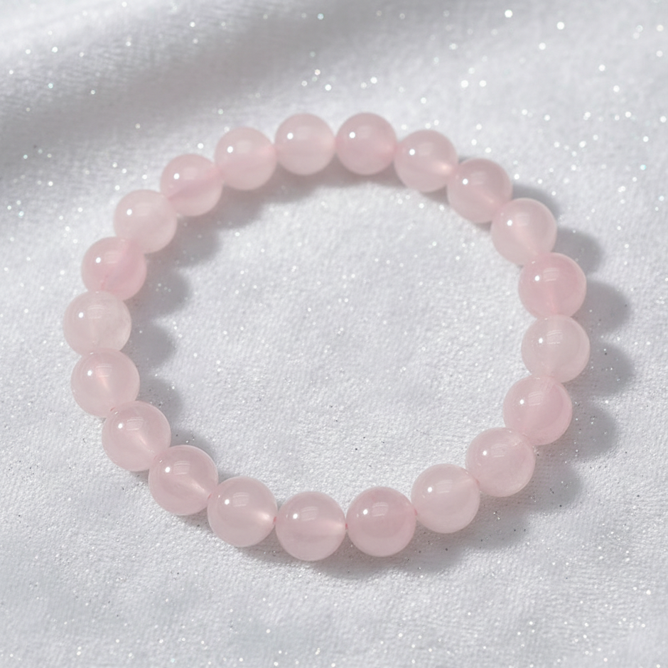 Pink Crystal Bracelet - Close-up