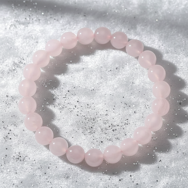 Pink Crystal Bracelet - Flat Lay