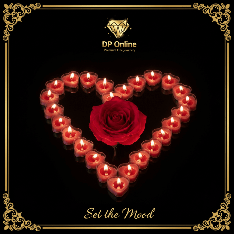 Pink Rose Heart Tealight Candles | Premium Soy Wax | Smoke-Free | 4 Hr Burn - DP Online