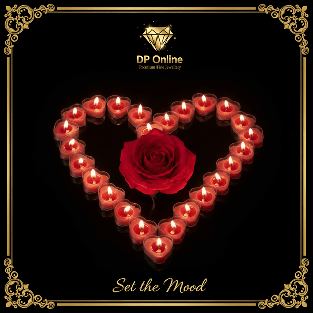 Pink Rose Heart Tealight Candles | Premium Soy Wax | Smoke-Free | 4 Hr Burn - DP Online