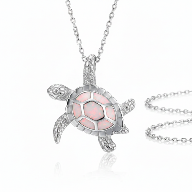 Pink Turtle Pendant