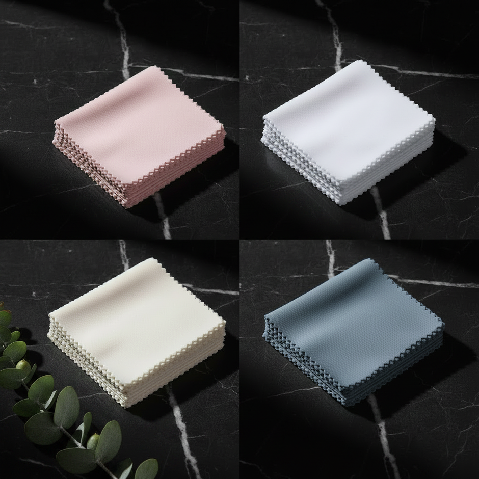 Polishing Cloths — 2x2 with Fuller Greenery