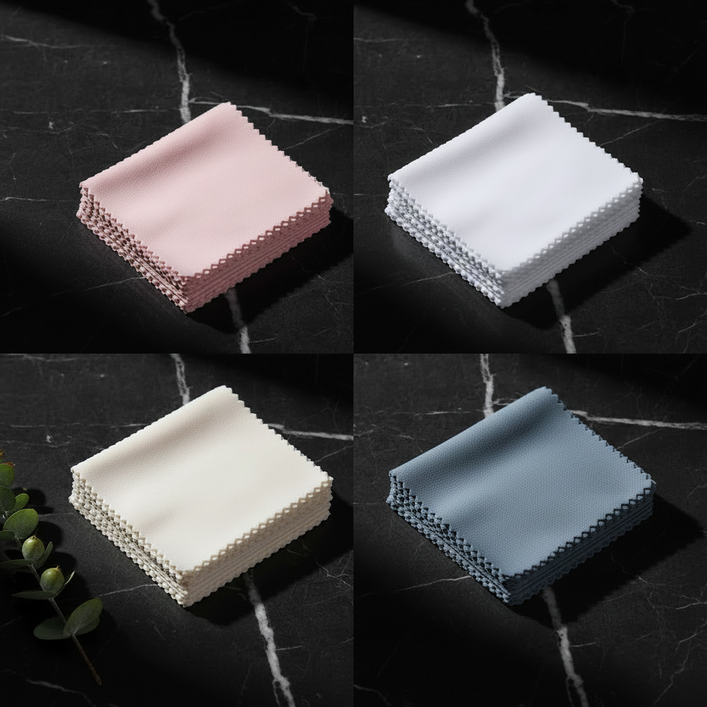 Polishing Cloths — Darker Steel Blue-Grey