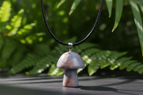 Poppy Jasper Mushroom Pendant – Greenery