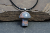 Poppy Jasper Mushroom Pendant – Rock Surface