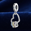 Rainbow Heart Charm — Navy Velvet Hero