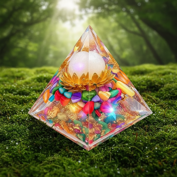 Rainbow Pyramid - Close Up Moss
