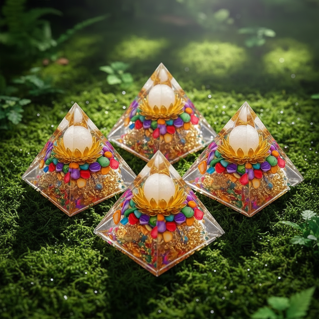 Rainbow Pyramid - Quad Moss