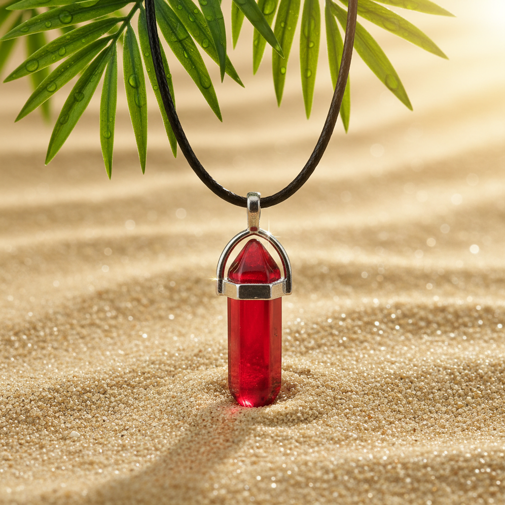 Red Crystal Close-up