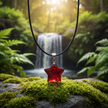 Red Crystal Star Pendant