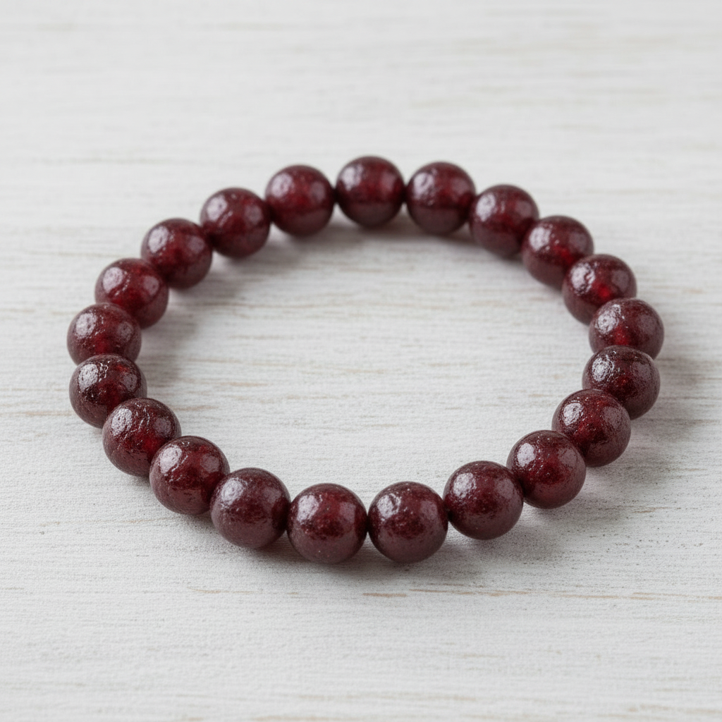 Red Garnet — opaque stone