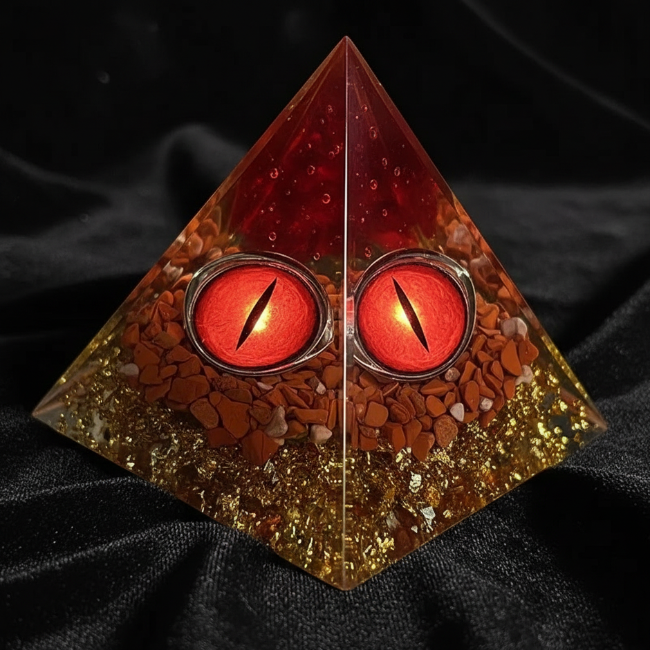 Red Jasper Dragon Eye - Side Angle
