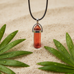 Red-Orange Crystal Close-up