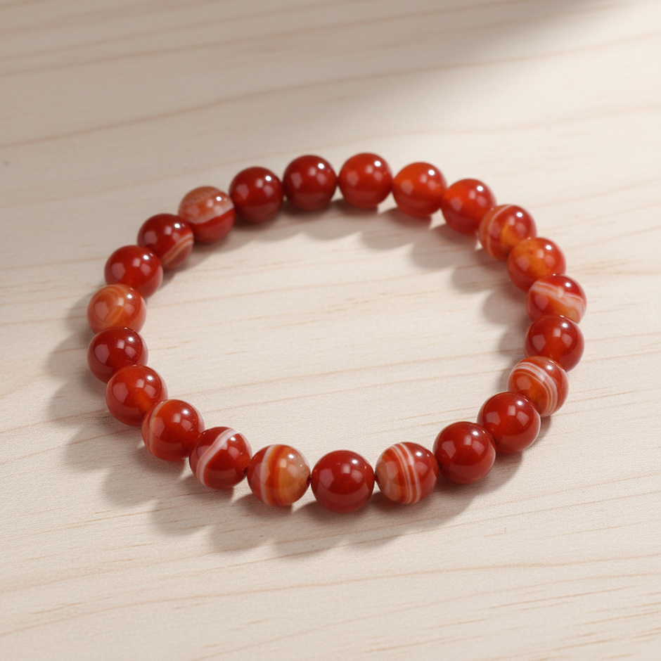 Red Stripe Agate angled