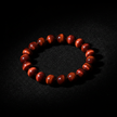 Red Tiger's Eye on Black Velvet