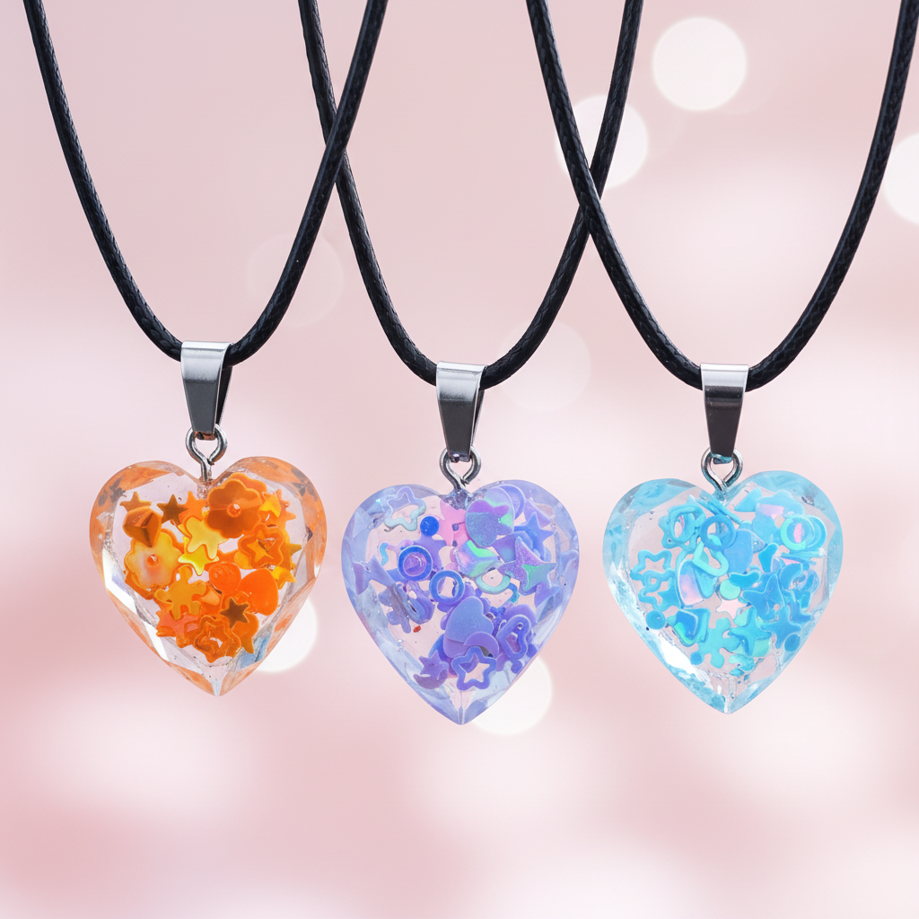 Resin Hearts - Lifestyle Pendants