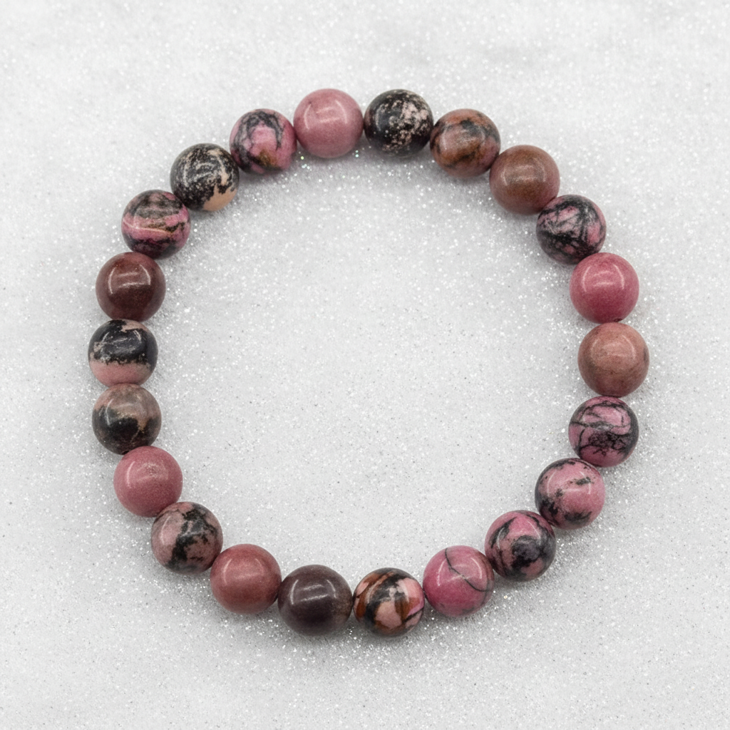Rhodonite flat lay