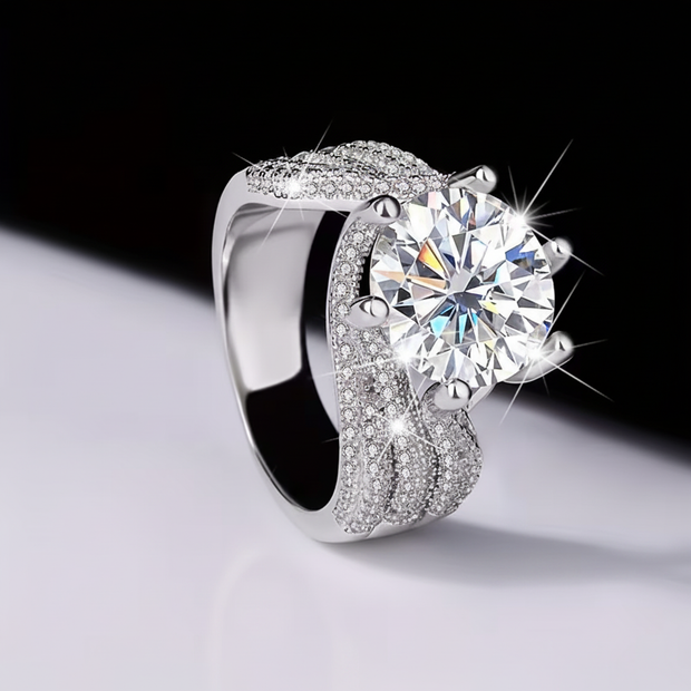 Ring black white front