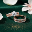Rose Gold Bridal Ring Set V3 Retry