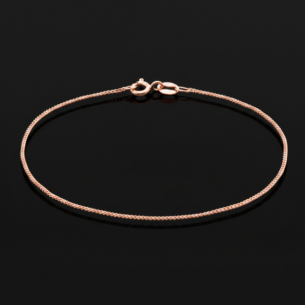 Rose Gold Curb Chain Bracelet – V1 Clean