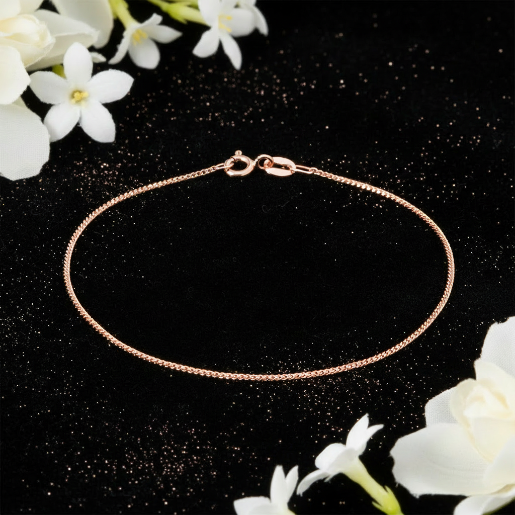 Rose Gold Curb Chain Bracelet – V3 Redo