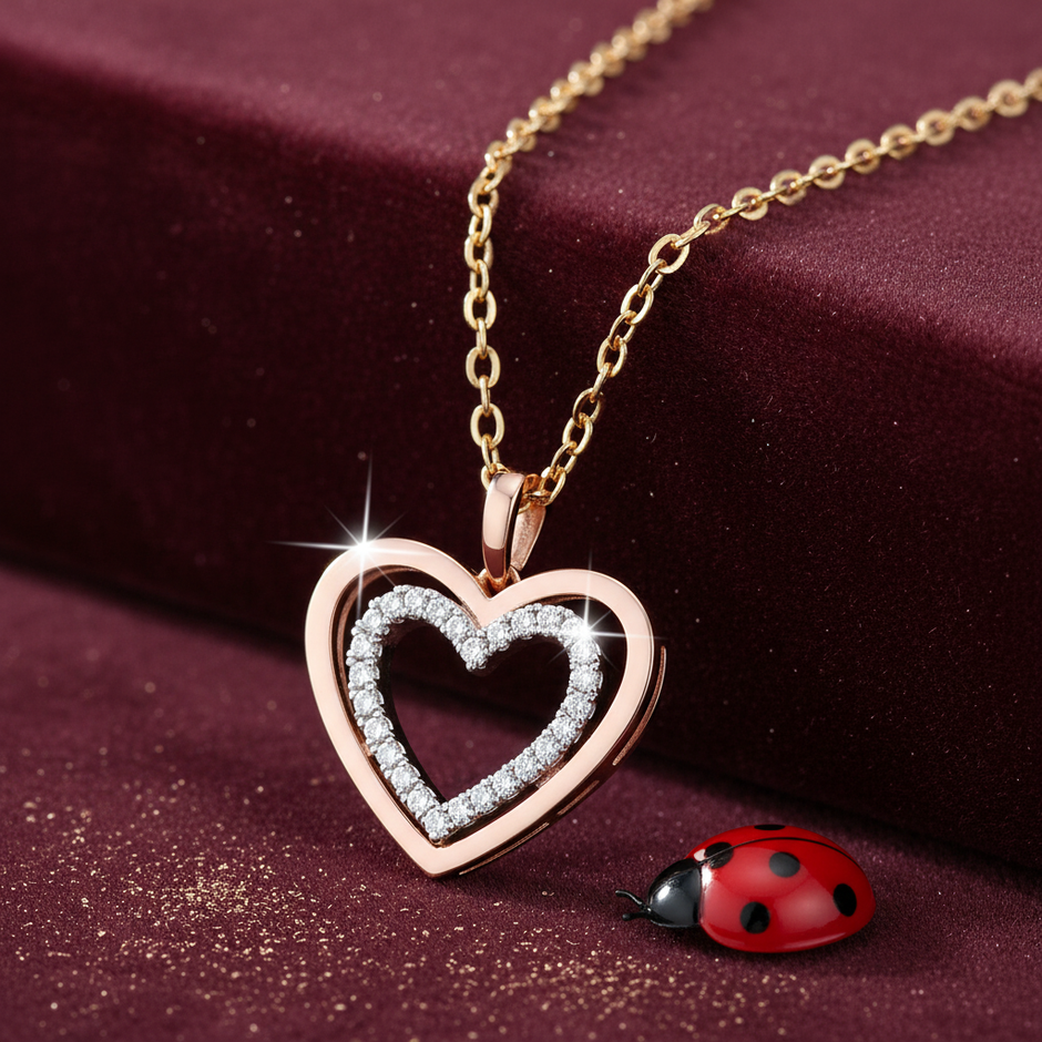 Rose Gold Dust + Ladybug