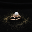 Rose Gold Pearl Ring – V2 Gold Dust