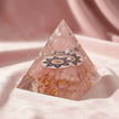 Rose Quartz Om Pyramid – Blush Pink Velvet v2