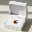 Ruby Bezel Pendant - DP Online Box Clean
