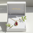Ruby Bezel Pendant - DP Online Box Greenery