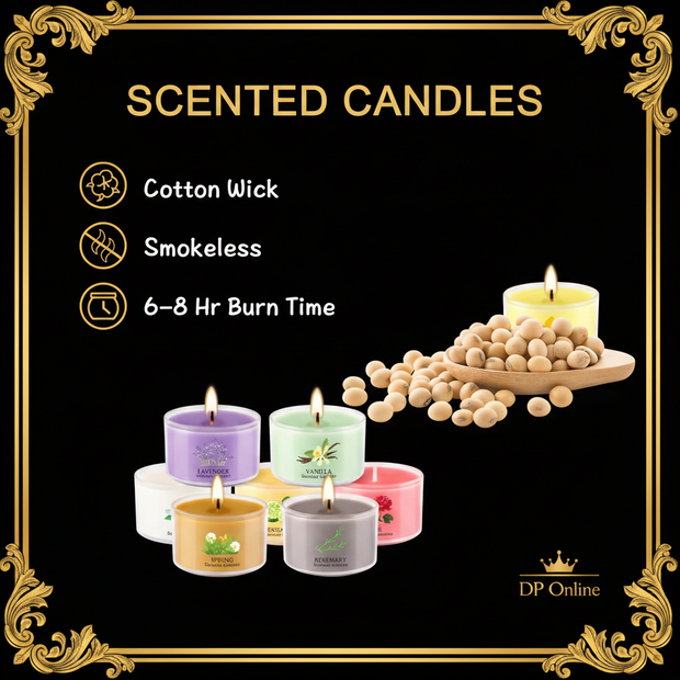 Scented Candles Features – DP Black & Gold
