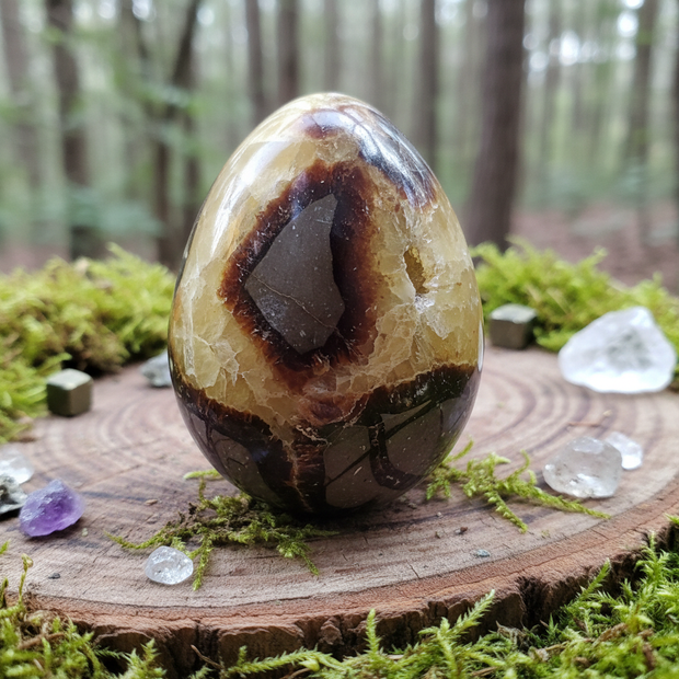 Septarian Egg 4 Wood