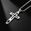 Silver Cross - Dramatic Angled