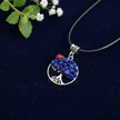 Silver Crystal Stone Tree Pendant Necklaces - DP Online