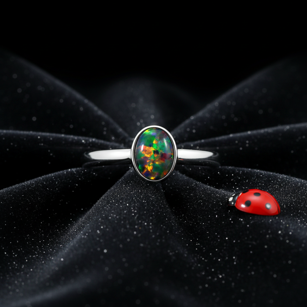 Silver Dust + Ladybug Dark Velvet