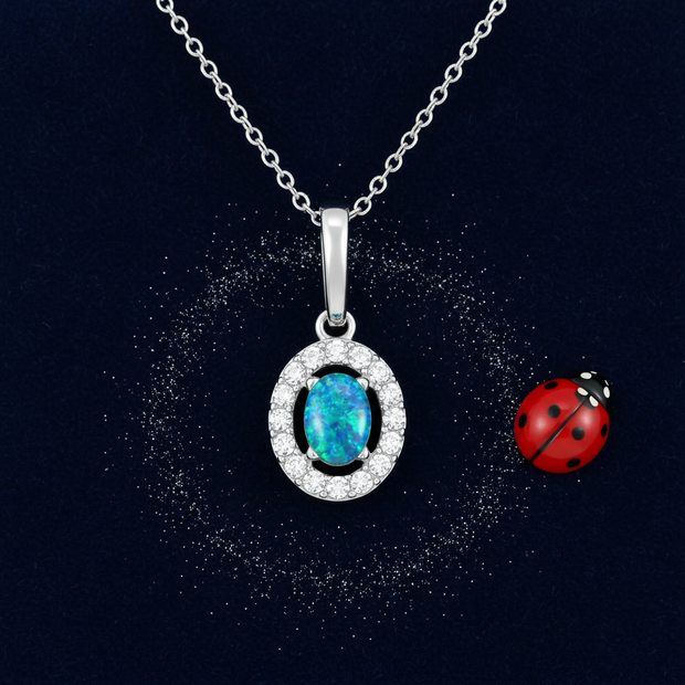 Silver Dust + Ladybug Navy Velvet
