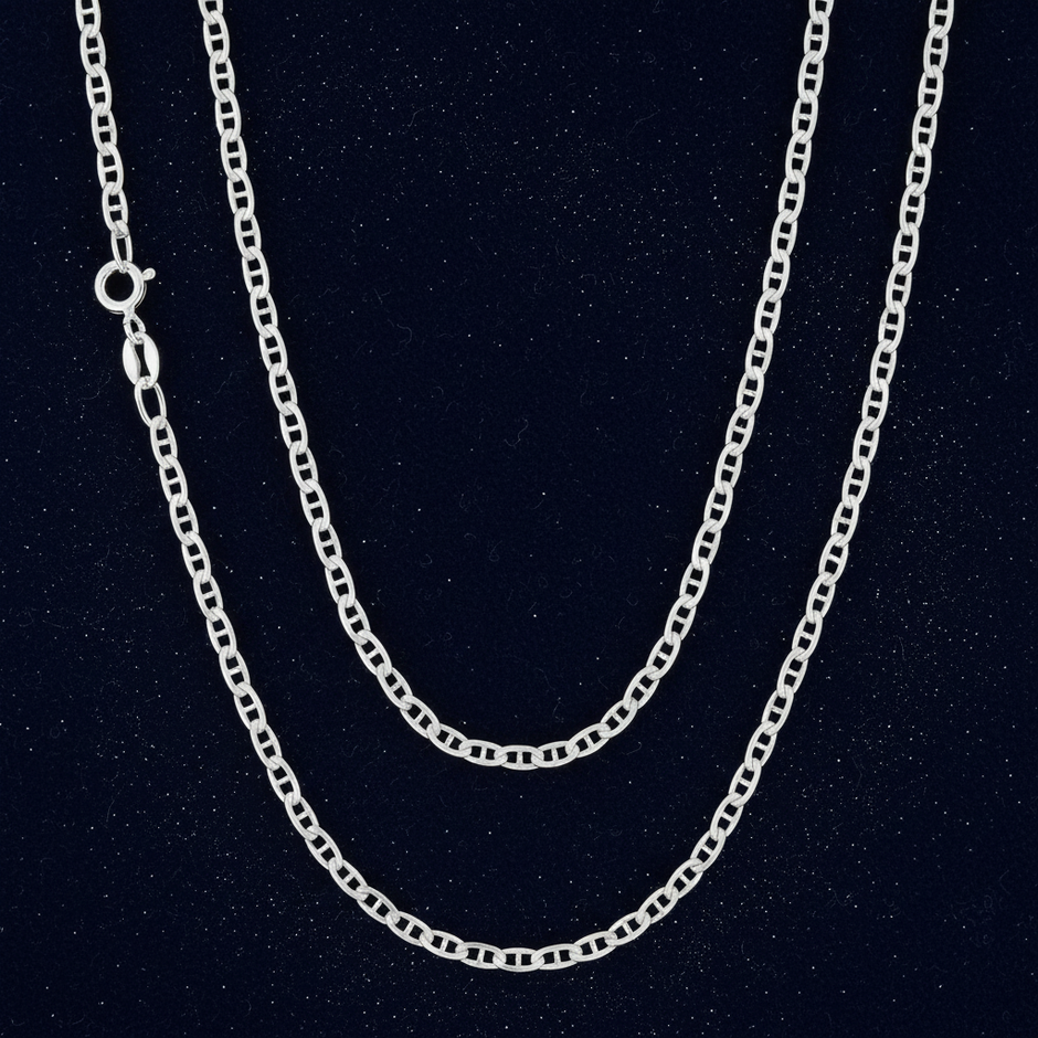 Silver Dust Navy Velvet