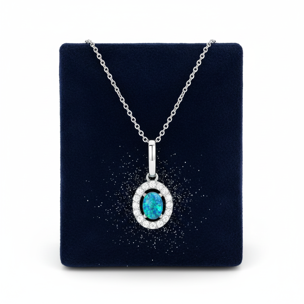 Silver Dust Navy Velvet