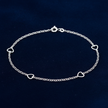 Silver Heart Anklet — V1 Clean