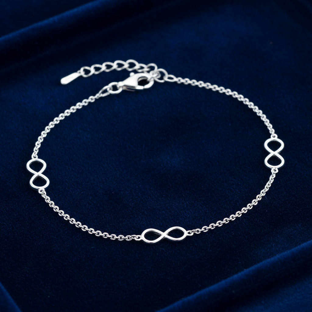 Silver Infinity Bracelet — V1 Clean