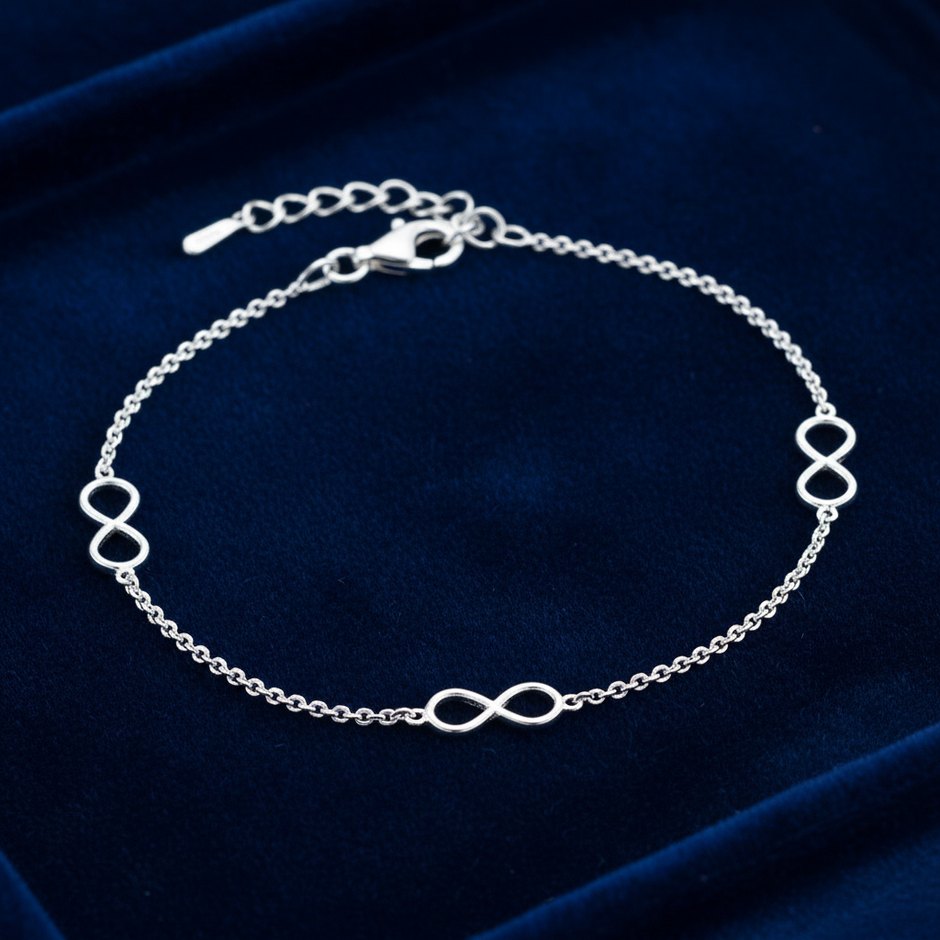 Silver Infinity Bracelet — V1 Clean