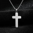Silver Lord's Prayer Cross - Clean Shot