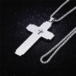 Silver Lord's Prayer Cross - Side