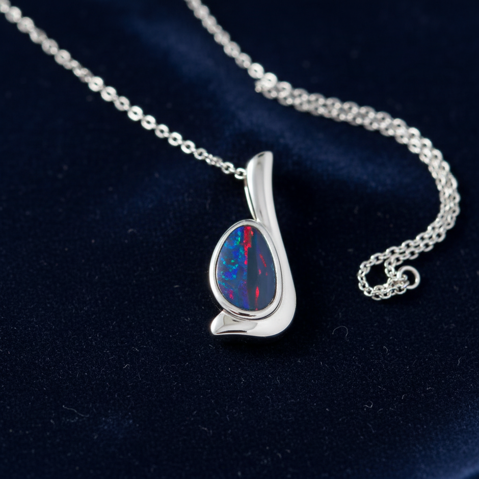 Silver Opal Pendant – V1 Clean