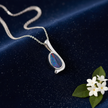 Silver Opal Pendant – V3 Dust + Floral